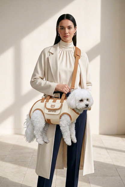 alseriy Köpek Taşıma Çantası – Kahverengi