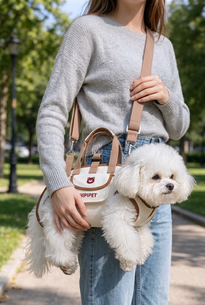 alseriy Köpek Taşıma Çantası – Kahverengi